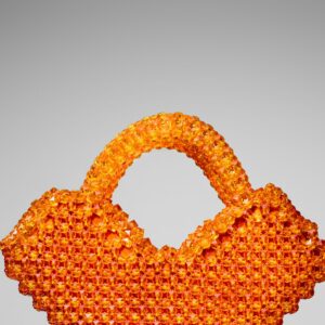 Chuchoté Beaded Clutch in Cuivre